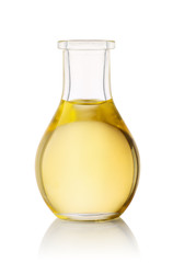 glass bottle with oil