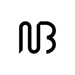 Initial Letter NB Logo Design Vector Template. Creative Abstract NB Letter Logo Design