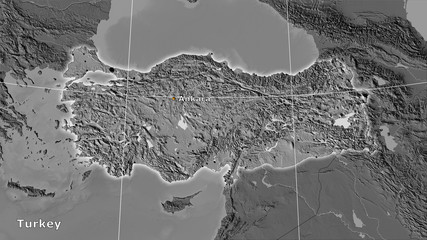 Turkey, bilevel elevation - composition