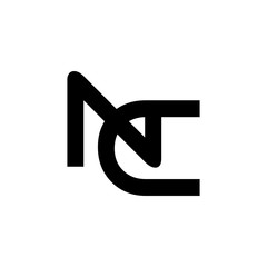 Initial Letter NC Logo Design Vector Template. Creative Abstract NC Letter Logo Design