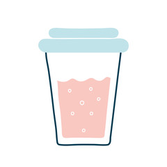 smoothie mug drink flat style icon vector design