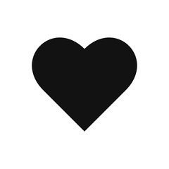 Heart icon vector. Love sign