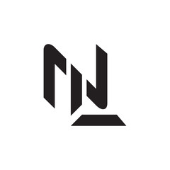 Initial Letter NL Logo Design Vector Template. Creative Abstract NL Letter Logo Design