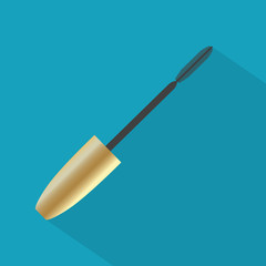 mascara brush icon- vector illustration