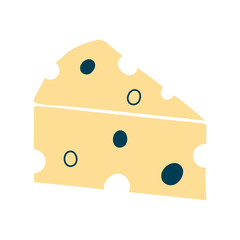 cheese flat style icon vector design