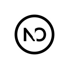 Initial Letter NO Logo Design Vector Template. Creative Abstract NO Letter Logo Design