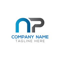 Initial Letter NP Logo Design Vector Template. Creative Abstract NP Letter Logo Design © Rana