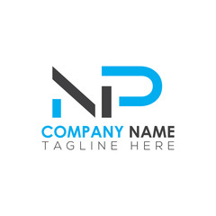 Initial Letter NP Logo Design Vector Template. Creative Abstract NP Letter Logo Design © Rana