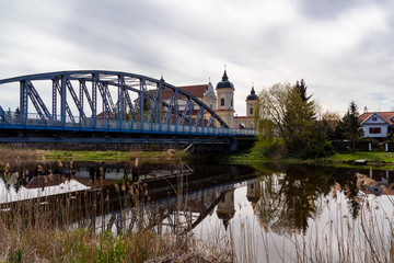 Fototapeta premium Wiosna w Dolinie Narwi. Wiosenne Podlasie. Tykocin, Strękowa Góra, Podlasie, Polska