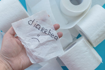 Toilet paper with the word 