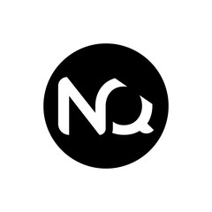 Initial Letter NQ Logo Design Vector Template. Creative Abstract NQ Letter Logo Design