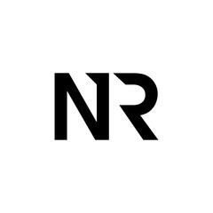 Initial Letter NR Logo Design Vector Template. Creative Abstract NR Letter Logo Design