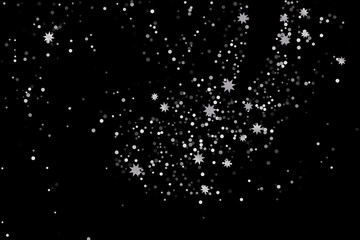 Silver glitter confetti.