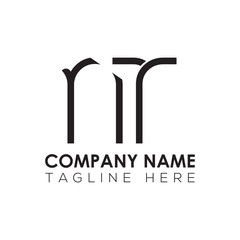 Initial Letter NT Logo Design Vector Template. Creative Abstract NT Letter Logo Design