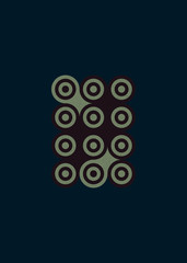 Colour Dots Universe Logo art design illustration