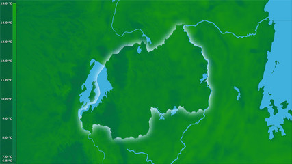 Rwanda, annual range - light glow