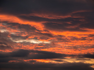 Fototapeta premium Amazing sunset sky burning 2