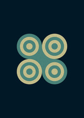 Colour Dots Universe Logo art design illustration