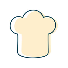 chefs hat flat style icon vector design