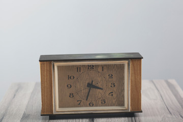  clock on chalkboard background