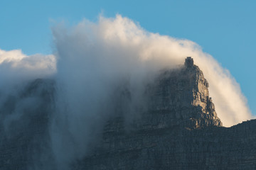 Tablecloth over Table Mountain, South Africa.