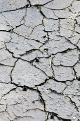 Dry cracked earth. Drought. Texture.