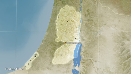 Palestina, satellite B - composition