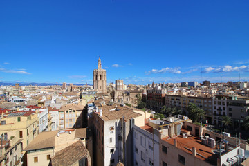 Obraz premium Vista aérea de la Ciudad de Valencia, España
