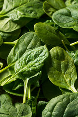 Obraz premium Raw Organic Fresh Baby Spinach