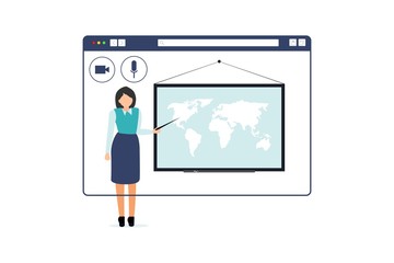 Video call conference, working from home, social distancing, business discussion