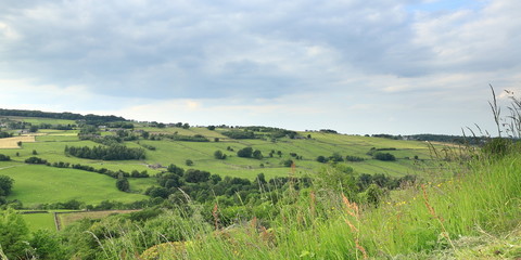 Fototapeta na wymiar West Yorkshire countryside. A view across the West Yorkshire countryside close to the village of Haworth in northern England.