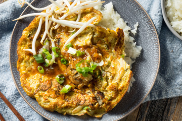 Homemade Chinese Egg Foo Yung Omelette
