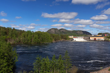 Hammerforsen dam discharge, during the flood period