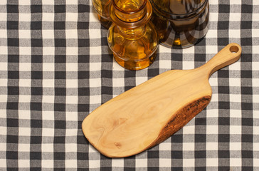 Handmade natural wood chopping board