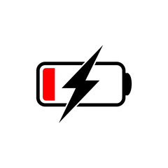 Design battery vector logo template
