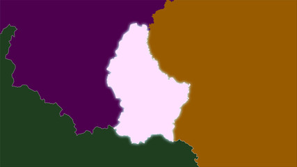 Luxembourg, administrative divisions - light glow