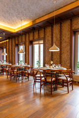 Interior of cozy the Chinese restaurant