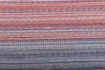 Obraz premium macro shot of a stack of paper in different colors