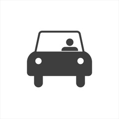 Car icon.car icon vector on gray background. Vector illustration. EPS10