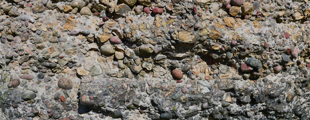 Very strong marine concrete of the early 20th century.