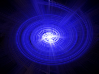 Abstract circle Light Fibers all colors sparkling universe nebula space