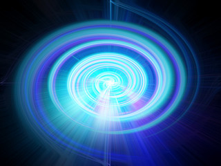 Abstract circle Light Fibers all colors sparkling universe nebula space