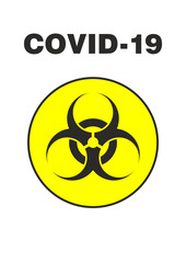 Covid-19 biohazard - obrazy, fototapety, plakaty