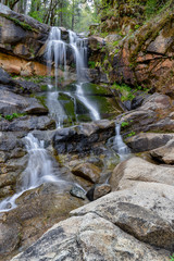 Waterfall on the Yuba River in the Tahoe National Forest in the Sierra Nevada Mountains