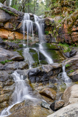Waterfall on the Yuba River in the Tahoe National Forest in the Sierra Nevada Mountains