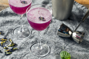Boozy Purple Butterfly Pea Flower Gin Cocktail