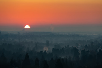 Sonnenaufgang über Wiesbaden