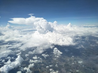 view from airplane window