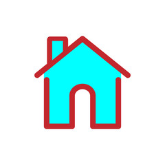 Home icon vector illustration.home icon for web