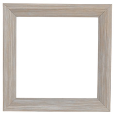 Brown photo frame. Isolated object
